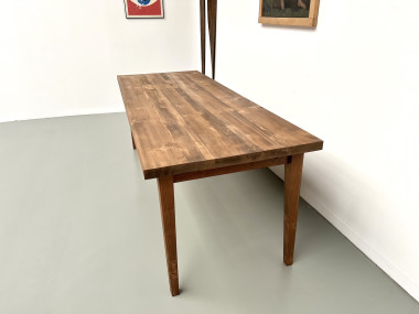 Table de ferme en pin – années 70, vue 12