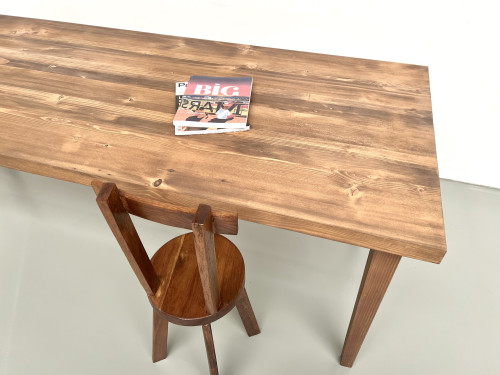 Table de ferme en pin – années 70, vue 16