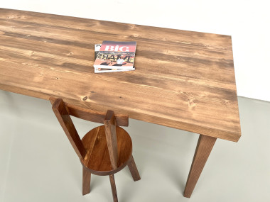 Table de ferme en pin – années 70, vue 16