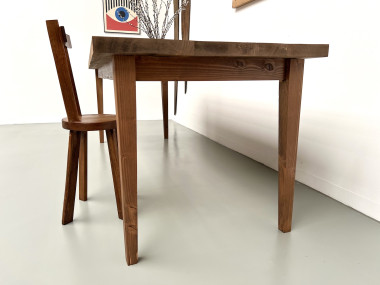 Table de ferme en pin – années 70, vue 20