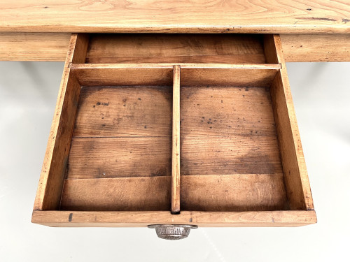 Table de ferme en noyer blond – circa 1900, vue 13