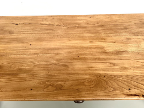 Table de ferme en noyer blond – circa 1900, vue 14
