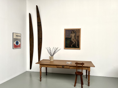 Table de ferme en noyer blond – circa 1900, vue 18
