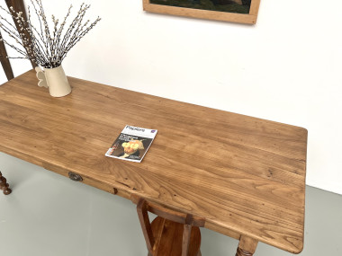 Table de ferme en noyer blond – circa 1900, vue 22