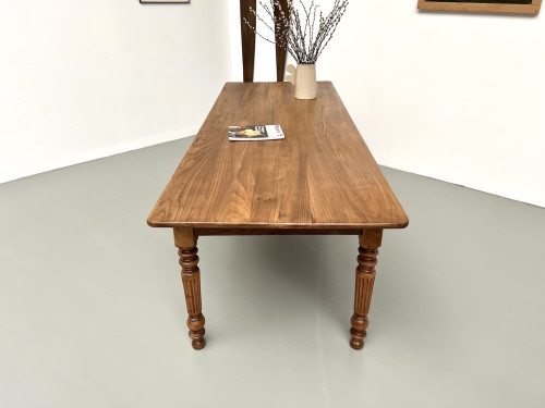 Table de ferme en noyer blond – circa 1900, vue 28