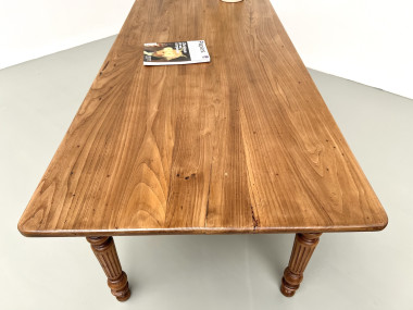 Table de ferme en noyer blond – circa 1900, vue 29