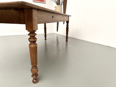 Table de ferme en noyer blond – circa 1900, vue 31