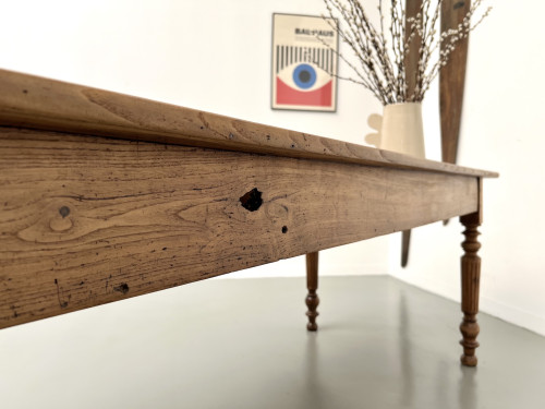 Table de ferme en noyer blond – circa 1900, vue 32