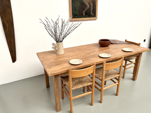 Table de ferme en hêtre massif, vue 15