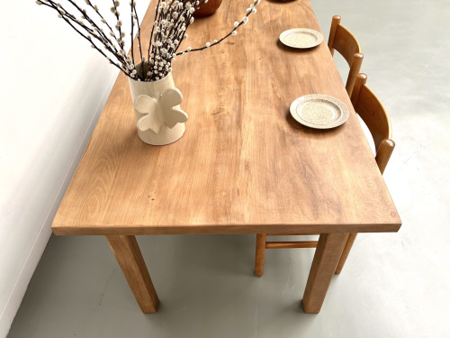 Table de ferme en hêtre massif, vue 17