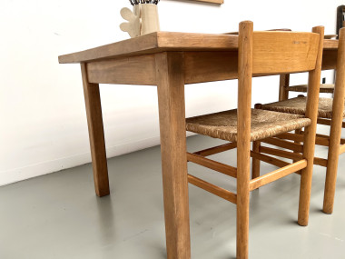 Table de ferme en hêtre massif, vue 18