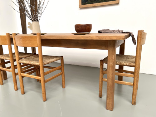 Table de ferme en hêtre massif, vue 19