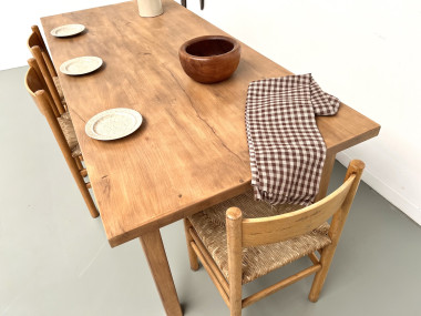 Table de ferme en hêtre massif, vue 20