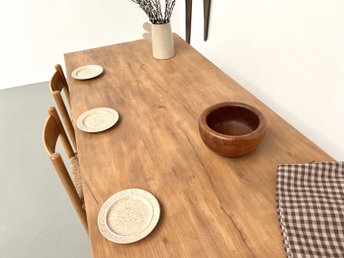 Table de ferme en hêtre massif, vue 21