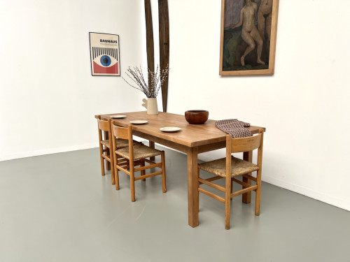 Table de ferme en hêtre massif, vue 22