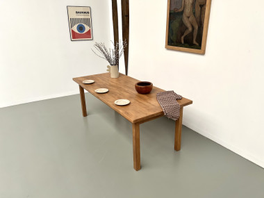Table de ferme en hêtre massif, vue 23