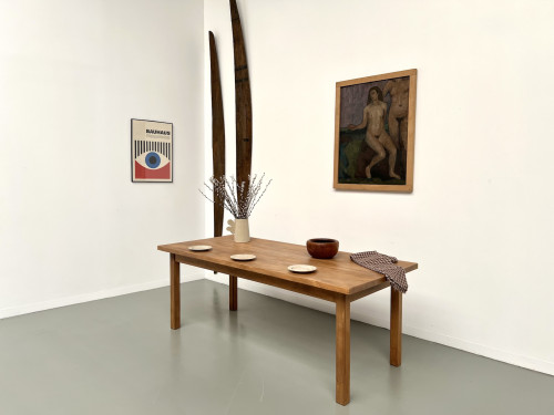 Table de ferme en hêtre massif, vue 24