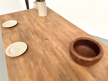 Table de ferme en hêtre massif, vue 25