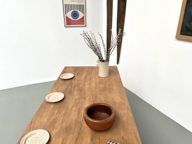 Table de ferme en hêtre massif, vue 29