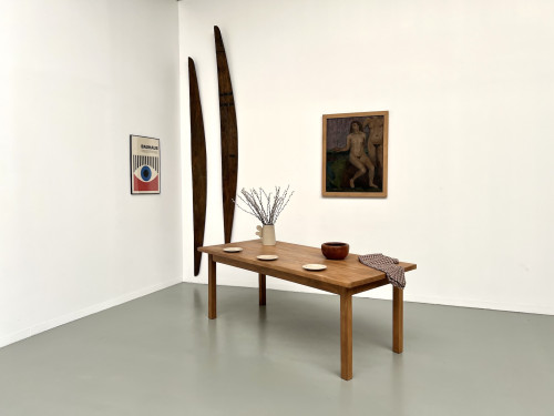 Table de ferme en hêtre massif, vue 30