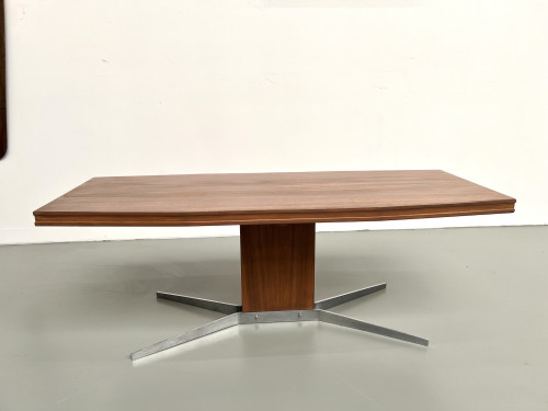 Table basse Hüba, Suisse, piétement en croix 1971, vue 3