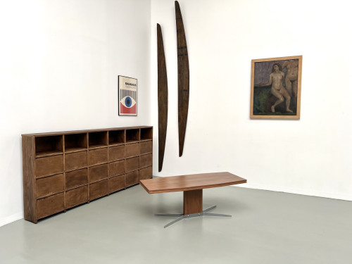 Table basse Hüba, Suisse, piétement en croix 1971, vue 17
