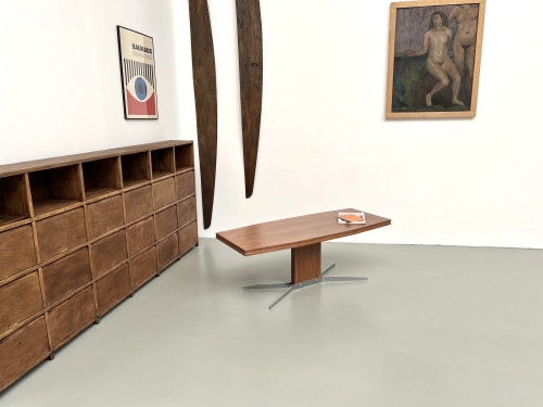 Table basse Hüba, Suisse, piétement en croix 1971, vue 24