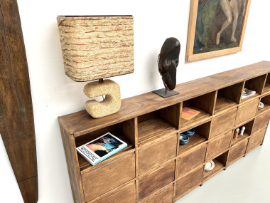 Meuble de métier ancien à 24 casiers, vue 11