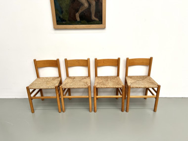 4 chaises Johan van Heuvel pour Ad Vorm, vue 2