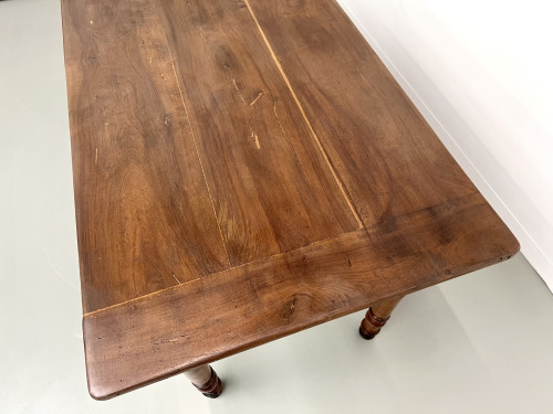 Petite table ancienne en noyer, 1890, vue 10