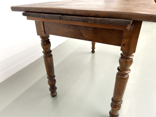 Petite table ancienne en noyer, 1890, vue 14
