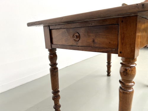 Petite table ancienne en noyer, 1890, vue 15