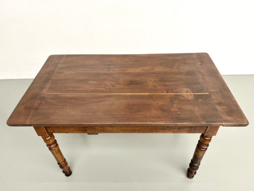 Petite table ancienne en noyer, 1890, vue 17
