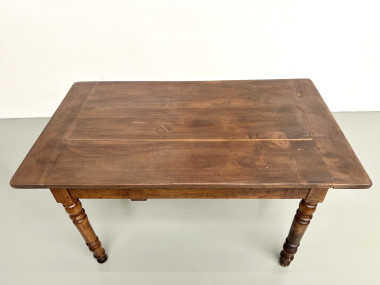 Petite table ancienne en noyer, 1890, vue 17