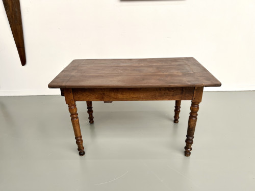 Petite table ancienne en noyer, 1890, vue 18