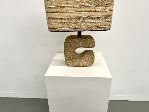 Lampe brutaliste d'inspiration Tormos – années 70, vue 3