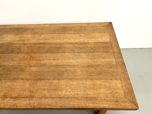 Table de ferme en chêne des années 50, vue 15