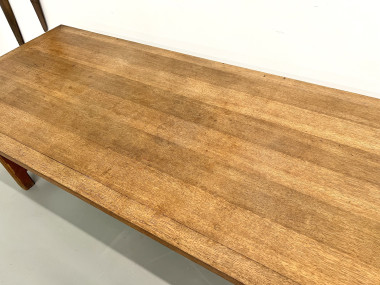 Table de ferme en chêne des années 50, vue 16
