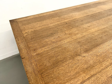 Table de ferme en chêne des années 50, vue 17