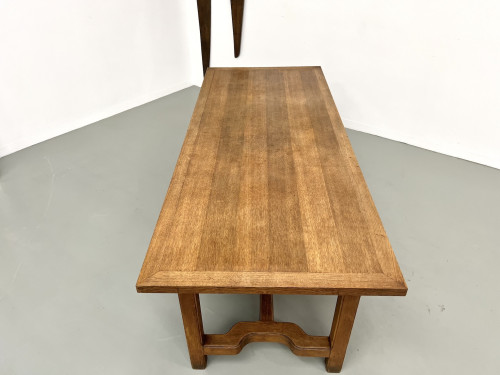 Table de ferme en chêne des années 50, vue 23