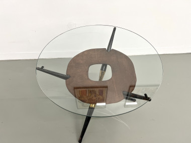 Table basse moderniste italienne, années 50, vue 3