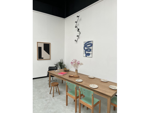 Grande table de ferme 300 X 90 cm "medium oak", vue 7