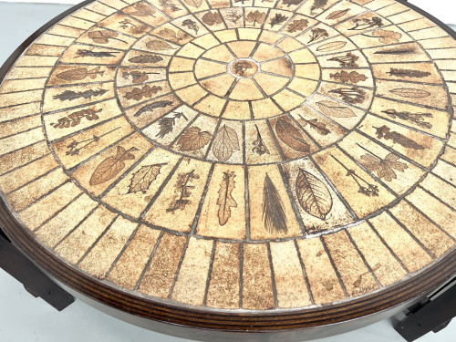 Table basse "Les Herbiers" par Roger Capron, vue 5