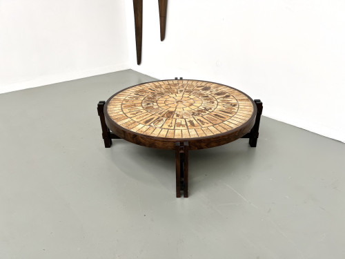 Table basse "Les Herbiers" par Roger Capron, vue 11
