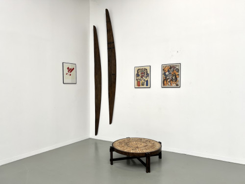 Table basse "Les Herbiers" par Roger Capron, vue 14