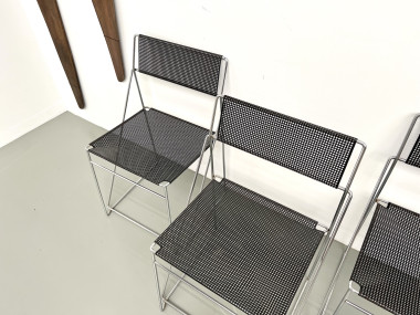 Série de 6 chaises Nuova X-Line, 1977, vue 11