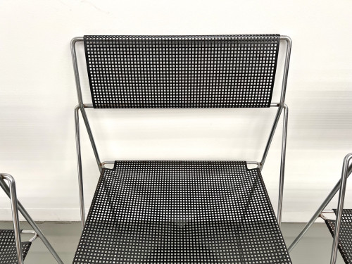 Série de 6 chaises Nuova X-Line, 1977, vue 17