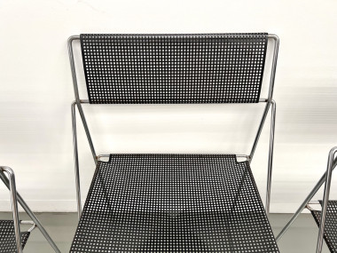 Série de 6 chaises Nuova X-Line, 1977, vue 17