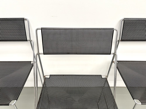 Série de 6 chaises Nuova X-Line, 1977, vue 18