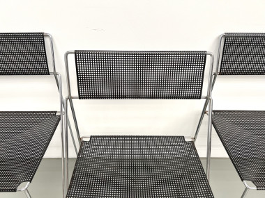 Série de 6 chaises Nuova X-Line, 1977, vue 18